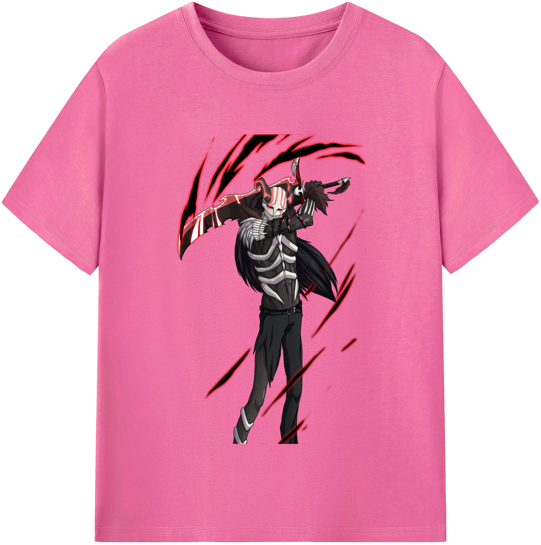 （画像用） ブリーチ 黒崎一護（くろさき いちご）BLEACH Kurosaki Ichigo レディースカジュアルプリントTシャツ（綿100％）